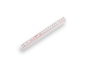 Duimstok HULTAFORS 200 cm glasfiber wit, 10-delig