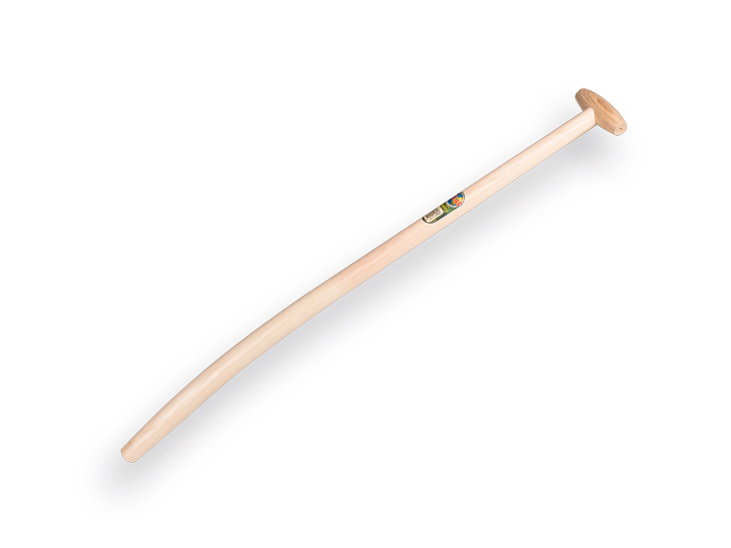 [210801] Schopsteel ATLAS 100 cm extra gebogen, met doorgestoken hilt, FSC 100%