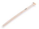 Schopsteel ATLAS 110 cm licht gebogen, met doorgestoken hilt