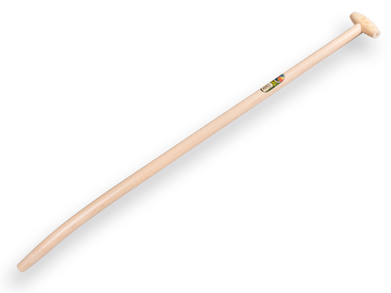 Schopsteel ATLAS 130 cm gebogen, met doorgestoken hilt, FSC 100%