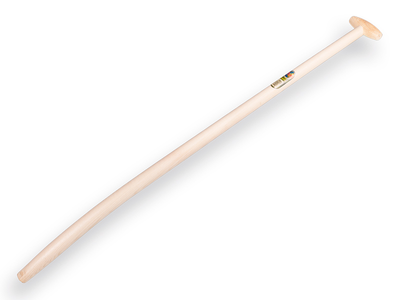 [210835] Schopsteel ATLAS 130 cm extra sterk gebogen, met doorgestoken hilt, FSC 100%