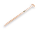 Mestvorksteel ATLAS 95 cm, voor vork met aangesmede veren, Engelse kruk, FSC 100%