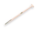 Spitvorksteel ATLAS 95 cm recht, met veerbus en doorgestoken hilt, geboord, FSC 100%