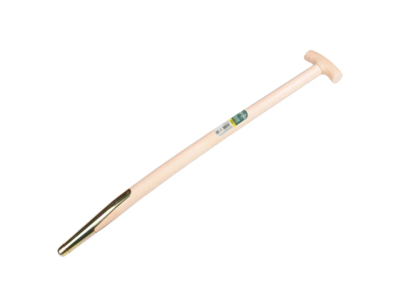 Mestvorksteel ATLAS 85 cm gebogen, met veerbus en Engelse kruk, geboord, FSC 100%