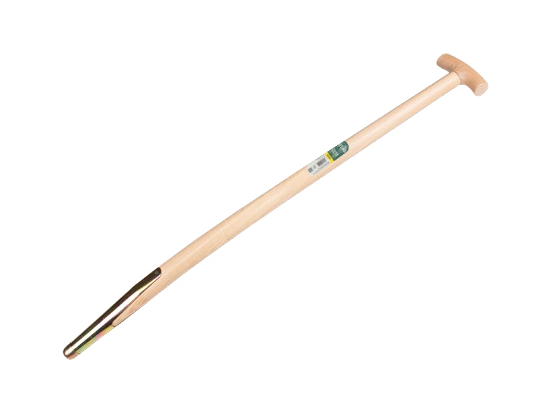 Mestvorksteel ATLAS 95 cm gebogen, met veerbus en Engelse kruk, geboord, FSC 100%