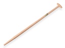 Spadesteel ATLAS 110 cm ingefreesd, met doorgestoken hilt, voor S&J spade, FSC 100%