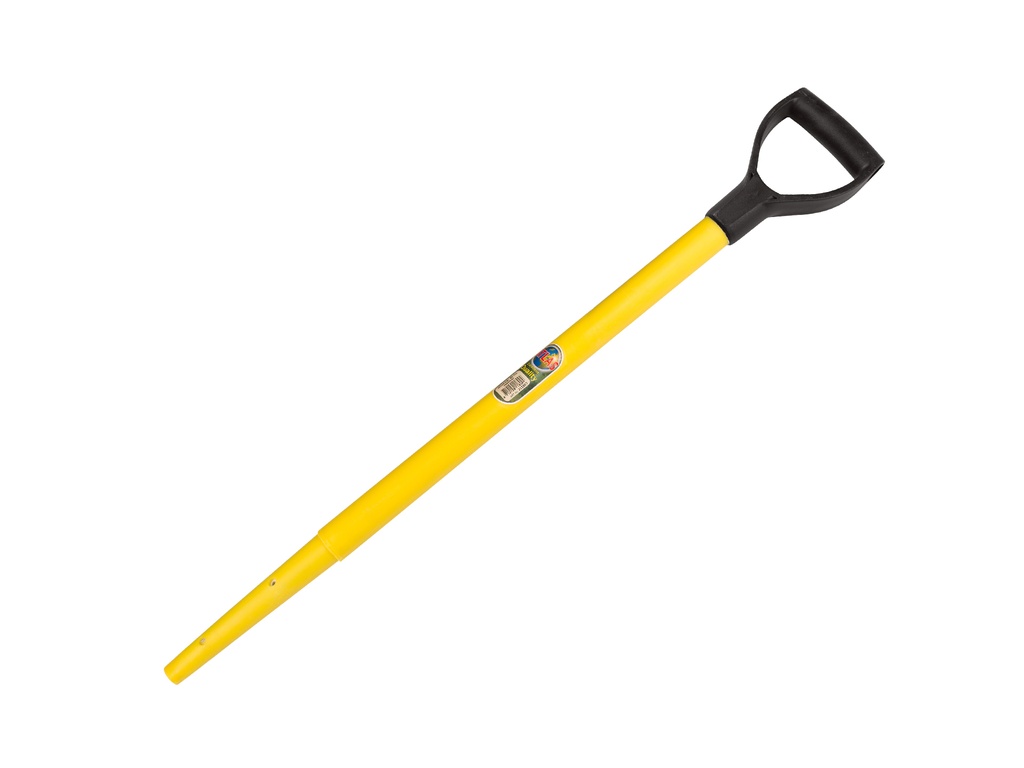 Spadesteel ATLAS kunststof 72,5 cm ingefreesd, met fiberkern 21 mm en kunststof D-greep