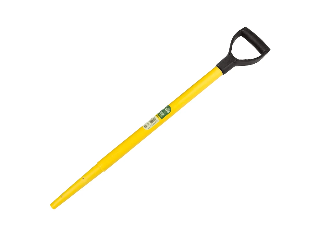 Spadesteel ATLAS kunststof 72,5 cm ingefreesd, met fiberkern 21 mm en kunststof D-greep