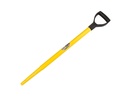 Spadesteel ATLAS kunststof 72,5 cm ingefreesd, met fiberkern 21 mm en kunststof D-greep