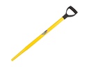 Spadesteel ATLAS kunststof 79,5 cm ingefreesd, met fiberkern 21 mm en kunststof D-greep