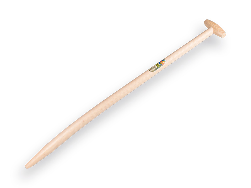 Spadesteel ATLAS 100 cm, doorgestoken hilt en schuine punt voor Betuwse kleispade (Merkus), FSC 100%