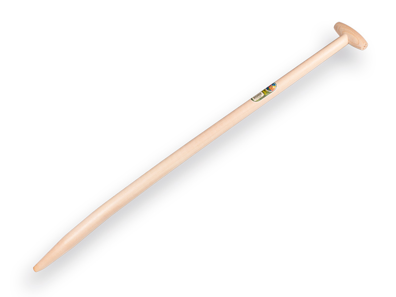 Spadesteel ATLAS 110 cm, doorgestoken hilt en schuine punt voor Betuwse kleispade (Merkus), FSC 100%