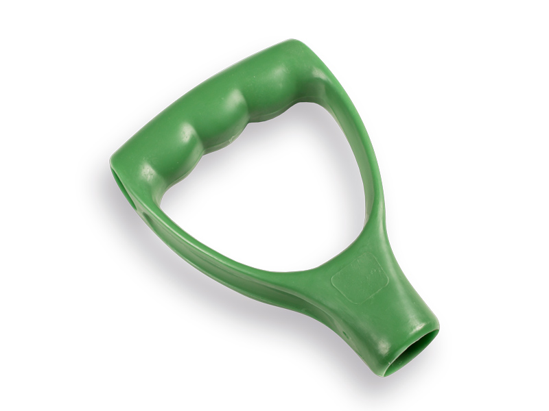 D-greep kunststof groen, gatmaat Ø 30 mm