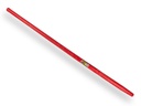 Batsesteel FIBERGLAS 130 cm gebogen rood (Uitlopend)