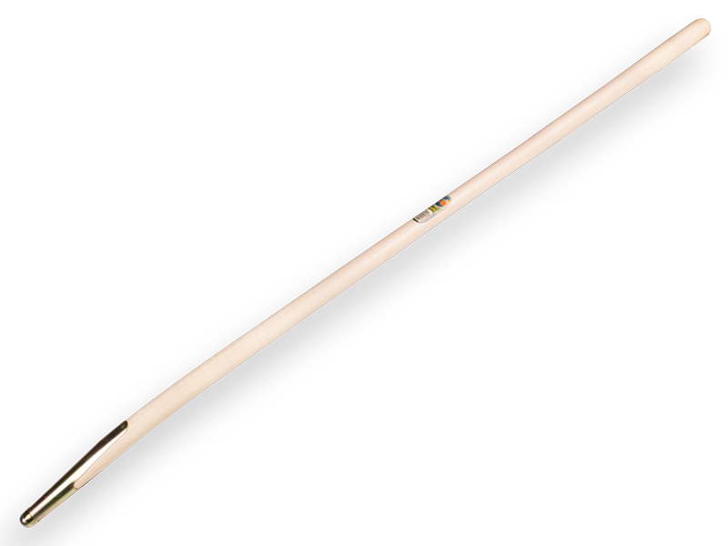 [320610] Mestvorksteel ATLAS 160 cm gebogen, met veerbus, geboord, FSC 100%