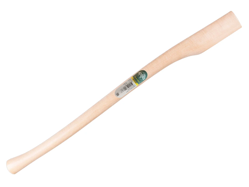 Bijlsteel ATLAS HICKORY 90 cm gebogen, kopmaat 65 x 30 mm