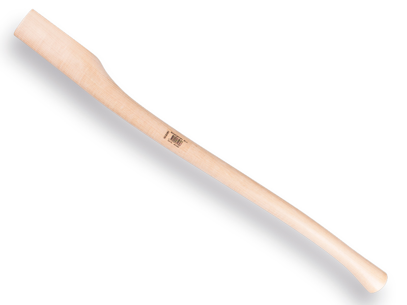 Bijlsteel ATLAS HICKORY 90 cm gebogen, kopmaat 65 x 30 mm