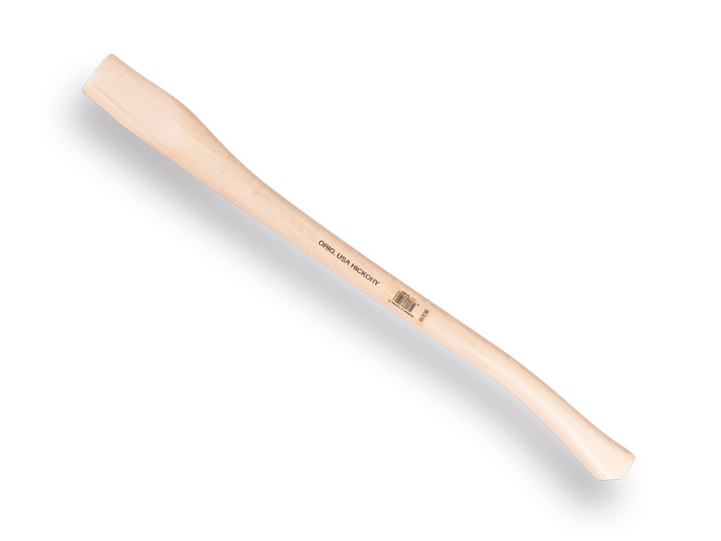 [431500] Bijlsteel ADLER HICKORY 70 cm gebogen, Yankee model, kopmaat 57 x 19 mm