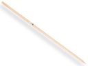 Bezemsteel IKAPE 160 x 2,8 cm, vierzijdig gepunt voor berkenbezem. FSC 100%