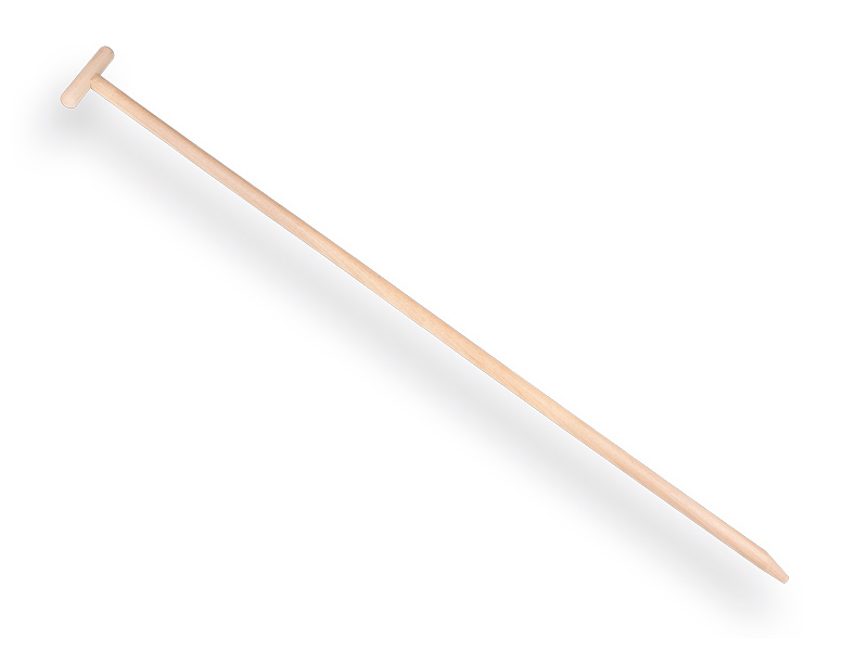 Schoffelsteel ATLAS 170 x 3 cm, met excentrische punt en doorgestoken hilt