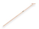 Schoffelsteel ATLAS 180 x 3,2 cm, met excentrische punt en doorgestoken hilt