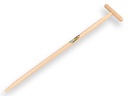 Graskantstekersteel IKAPE 85 cm, met hilt, voor kantsteker verzinkt (1319055). FSC 100%