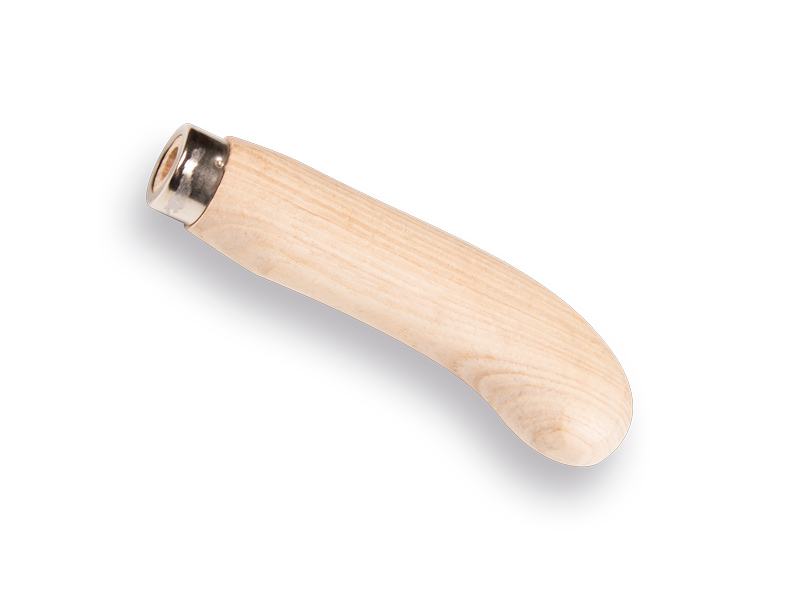 [650300] Aspergemesheft ESSEN, met gat en ring, gatmaat Ø9.8 x 65 mm