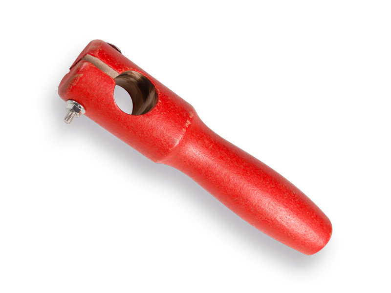 Middenhandvat voor rechte zeisboom, rond gat