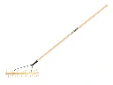 Polyhark - Hooihark JOST schuin 16 tands 64 cm, dubbel model, met ATLAS steel 160 x 2,8 cm