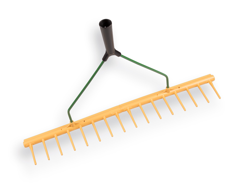 Polyhark - Hooihark JOST recht 16 tands 65 cm, met egaliseerstrip, zonder steel