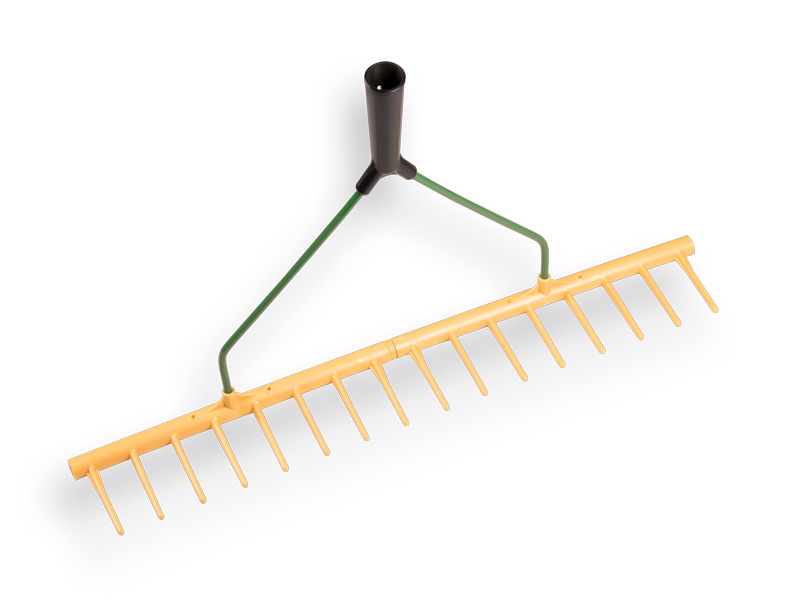 [656026] Polyhark - Hooihark JOST recht 16 tands 65 cm, zonder egaliseerstrip en steel