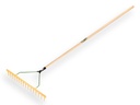 Polyhark - Hooihark JOST recht 16 tands 65 cm, met egaliseerstrip en ATLAS steel 160 x 2,8 cm