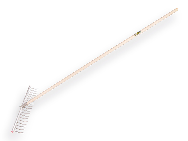 Grashark OFFNER aluminium 19 tands 60 cm, verstelbaar, met IKAPE steel 200 x 2,8 cm. FSC 100%