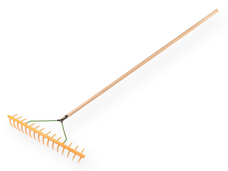 [656086] Polyhark - Grashark JOST 64 cm, 16 gebogen en 12 haakse tanden, met ATLAS steel 160 x 2,8 cm