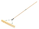 Polyhark - Grashark JOST 64 cm, 32 gebogen en 16 haakse tanden, met ATLAS steel 160 x 2,8 cm