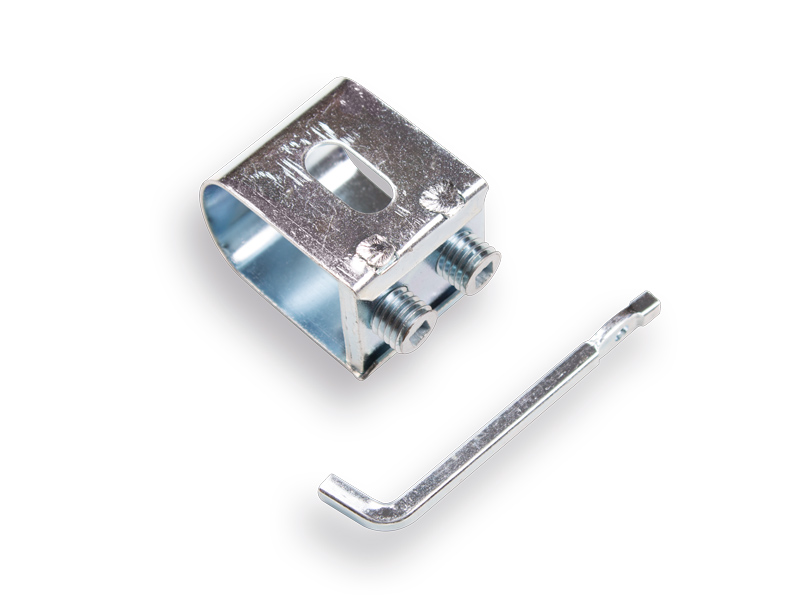 Zeisring Jimmy groot 40 x 35 mm met sleutel, voor sloothaaksteel