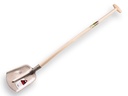 Steekbats RUHR BRILLANT 1/4 000 gepolijst, met ATLAS Blijhamsteel 110 cm extra dubbel gebogen