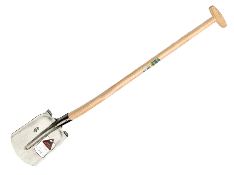 [700227] Steekbats RUHR BRILLANT 1/4 000, extra gehard en gepolijst, met ATLAS schopsteel 100 cm gebogen, FSC 100%