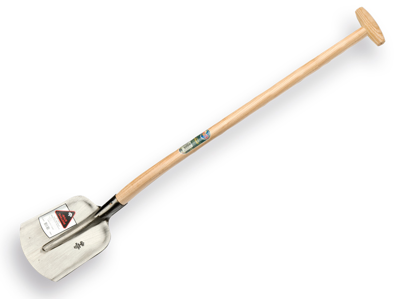 [700230] Steekbats RUHR BRILLANT 1/4 000 gepolijst, met ATLAS schopsteel 110 cm gebogen, FSC 100%
