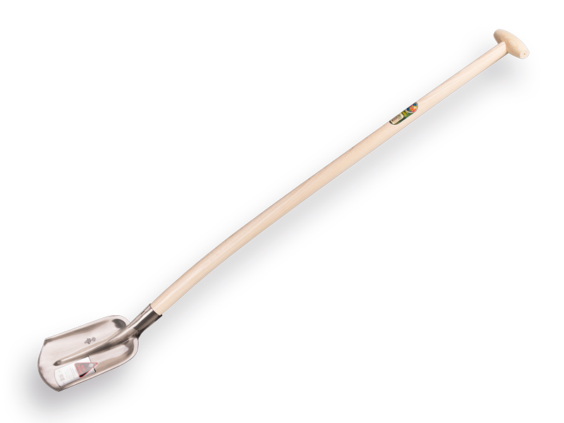 Steekbats RUHR BRILLANT 1/4 000, extra gehard en gepolijst, met ATLAS schopsteel 120 cm gebogen