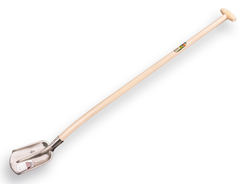 Steekbats RUHR BRILLANT 1/4 000, extra gehard en gepolijst, met ATLAS schopsteel 130 cm gebogen