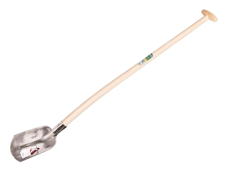 Steekbats RUHR BRILLANT 1/4 00, extra gehard en gepolijst, met ATLAS schopsteel 110 cm gebogen, FSC 100%