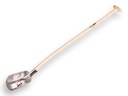 Steekbats RUHR BRILLANT 1/4 00, extra gehard en gepolijst, met ATLAS schopsteel 110 cm gebogen, FSC 100%