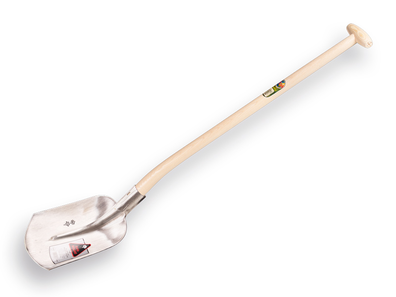Schepbats RUHR BRILLANT 1/2 0, gehard en gepolijst, met ATLAS Blijhamsteel 95 cm sterk gebogen