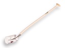 Schepbats RUHR BRILLANT 1/2 0, extra gehard en gepolijst, met ATLAS schopsteel 110 cm gebogen, FSC 100%