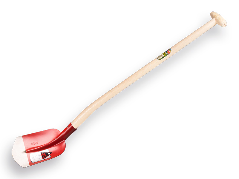 Schepbats RUHR BRILLANT 1/2 00 rood, extra gehard, met ATLAS Blijhamsteel 95 cm sterk gebogen