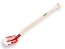 Schepbats RUHR BRILLANT 1/2 00 rood, extra gehard, met ATLAS Blijhamsteel 95 cm sterk gebogen