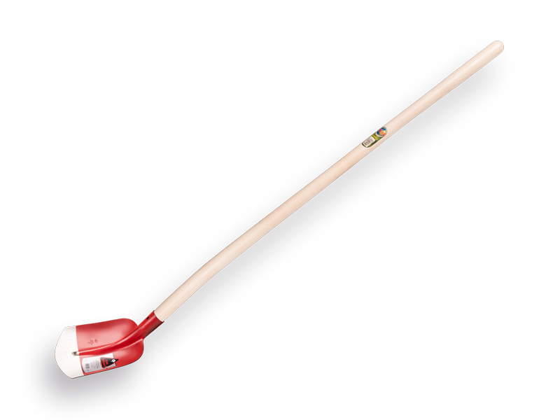 [700610] Schepbats RUHR BRILLANT 3/4 00 rood, extra gehard, met ATLAS batsesteel 130 cm gebogen, FSC 100%