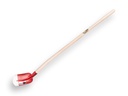 Schepbats RUHR BRILLANT 3/4 00 rood, extra gehard, met ATLAS batsesteel 130 cm gebogen, FSC 100%