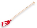 Betonschop RUHR BRILLANT 3/4 0 rood, gehard met ATLAS schopsteel 110 cm, FSC 100%